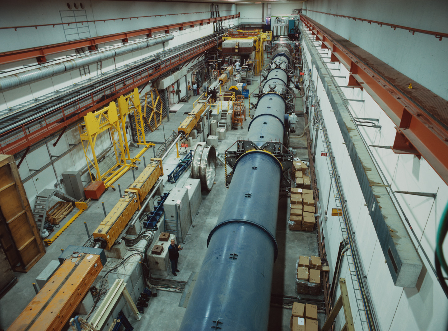 View of the NA48 experiment which has performed important measurements on the asymmetry between matter and antimatter. (Image: CERN)